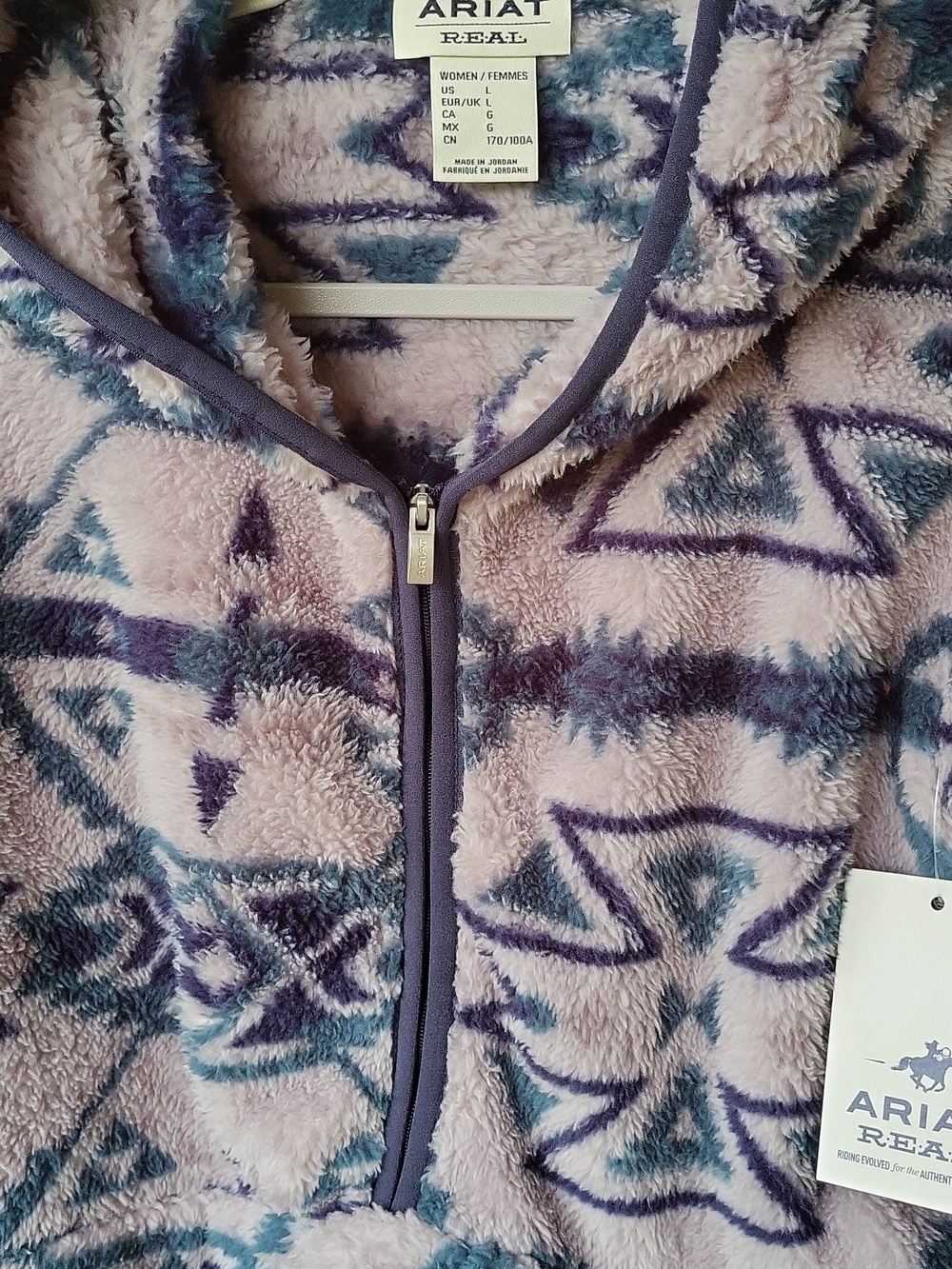 NWT Women’s Ariat R.E.A.L. Berber Pullover Sweatshirt - Picture 5 of 12